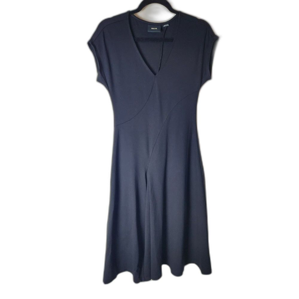 Maeve Athropologie Amelia Dress Womans Small Ponte Knit Black Sleeveless Stretch